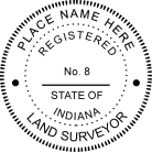   Indiana Land Surveyor Seal Trodat Stamp